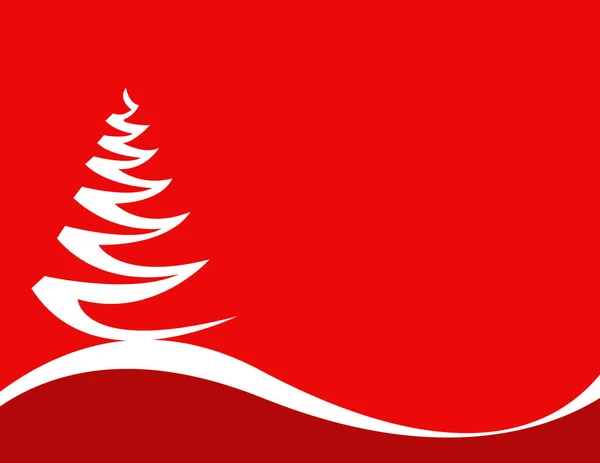 Weihnachten Hintergrund Mit Baum — Stockvektor