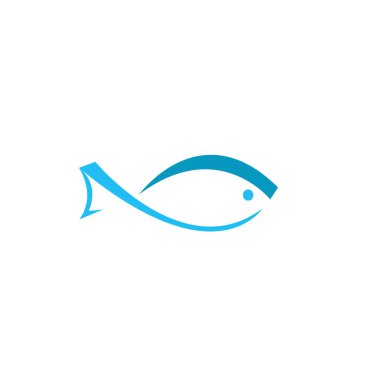 balık logosu tasarımı vektör arkaplanı