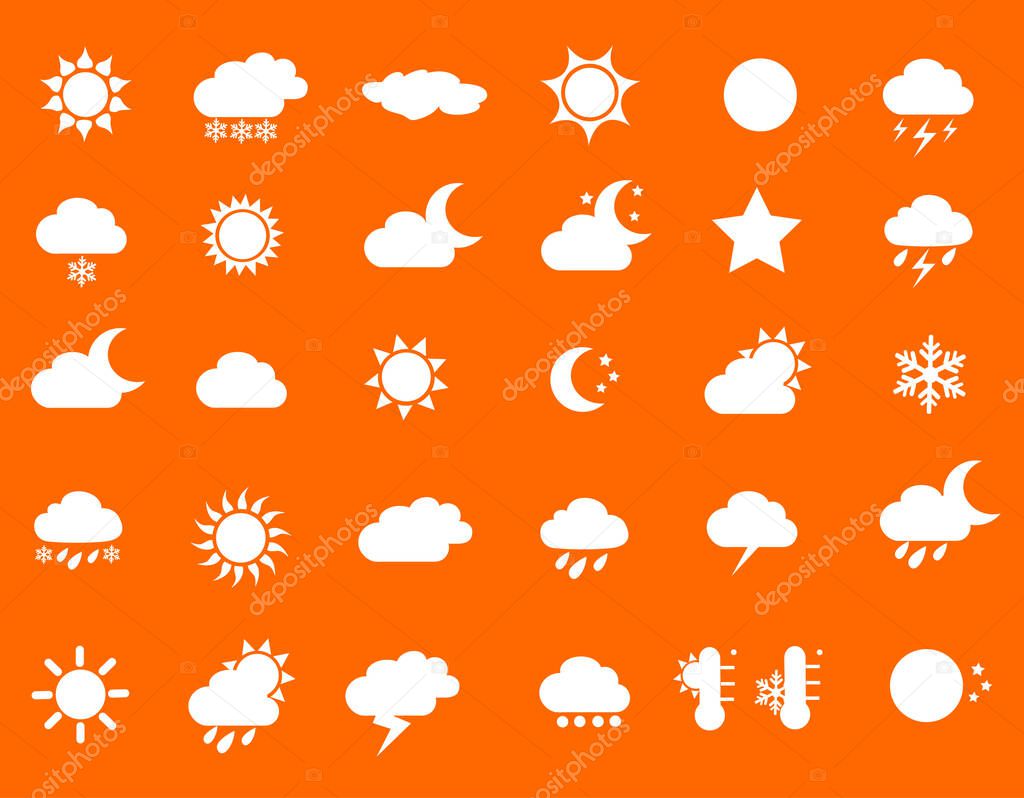 weather icons vector illustration