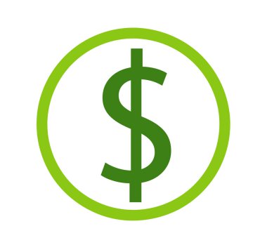 Dolar simgesi olan bozuk para