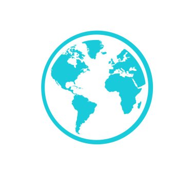 dünya küresel vektör illüstrasyonu