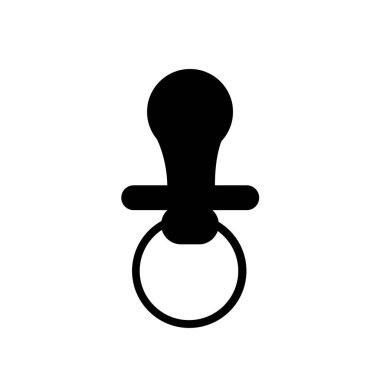 bebek emziği simgesi vektör çizimi