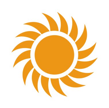 Güneşin doğuşunun vektör illüstrasyonu 