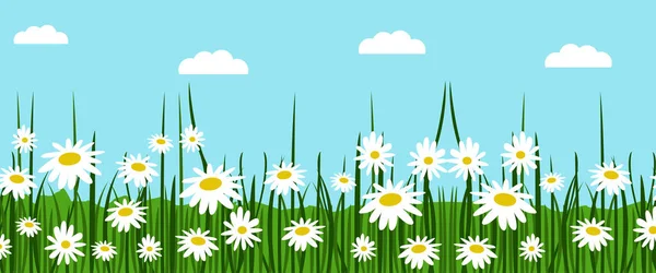 Kleurrijke Lente Bloemen Vector Illustratie — Stockvector