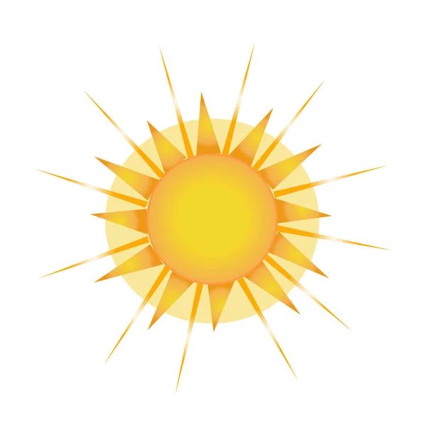 Ilustración Vectorial Del Sol Del Amanecer — Vector de stock