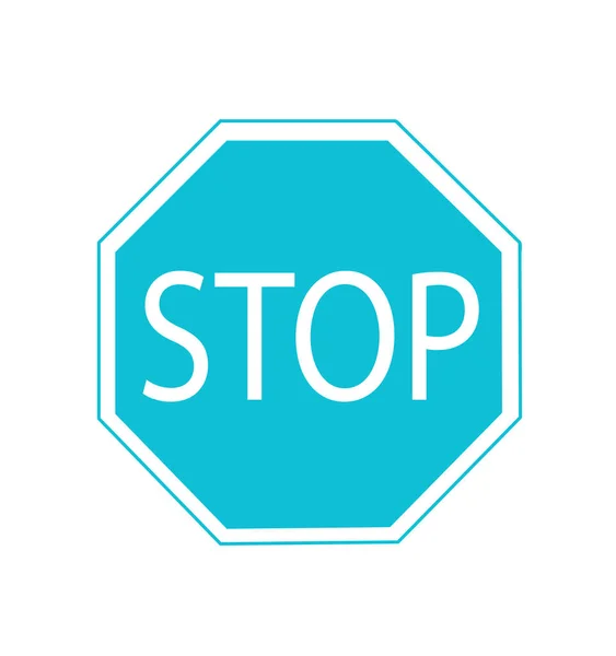 Vector Illustratie Van Stop Teken — Stockvector