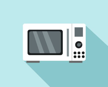 Mikrodalga pişirme vektörü simgesi