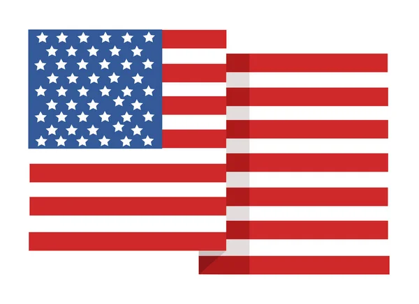 Obrázek Vektorové Americké Vlajky — Stockový vektor