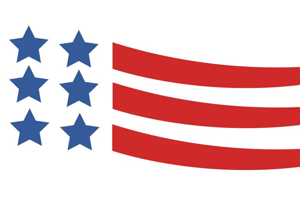 Amerikaanse Vlag Stijl Vector — Stockvector
