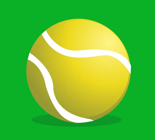 Spor Tenis Topu Vektör Illüstrasyonu — Stok Vektör