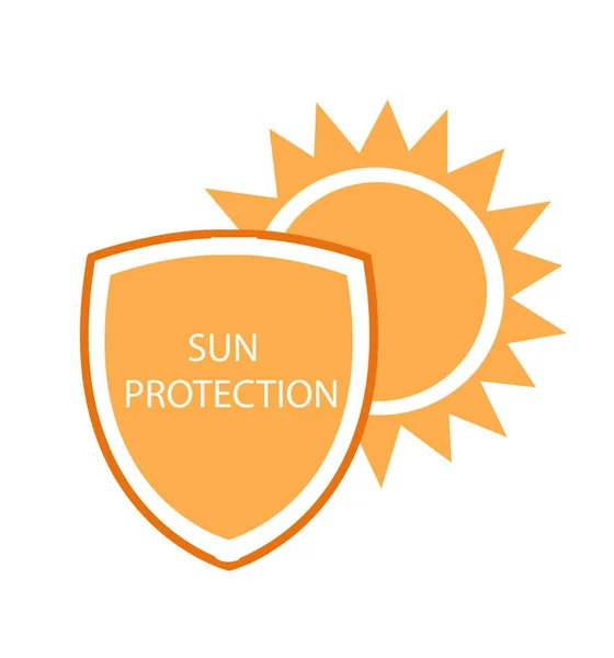 Protección Solar Vector Ilustración — Archivo Imágenes Vectoriales