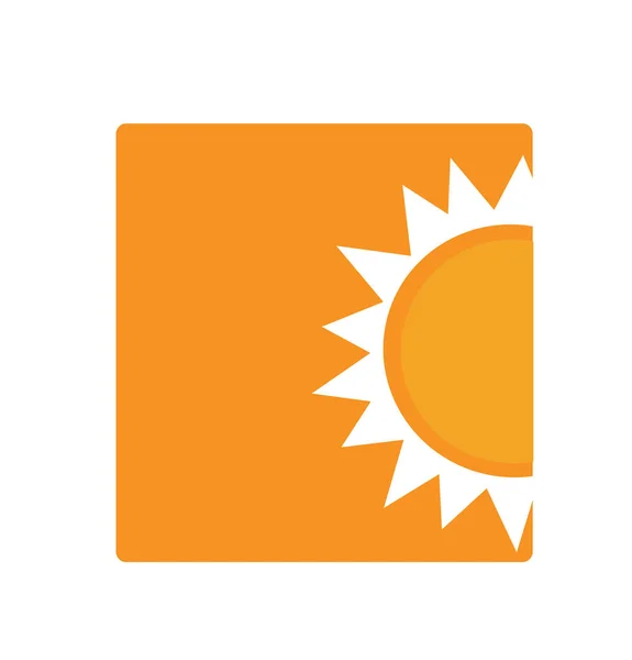 Sun Icon Vector Illustration — Stock Vector