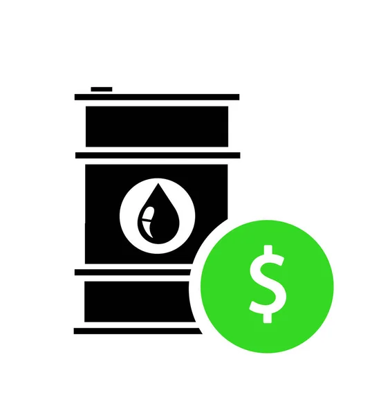 Barrel Oil Icon Flat — Stock Vector