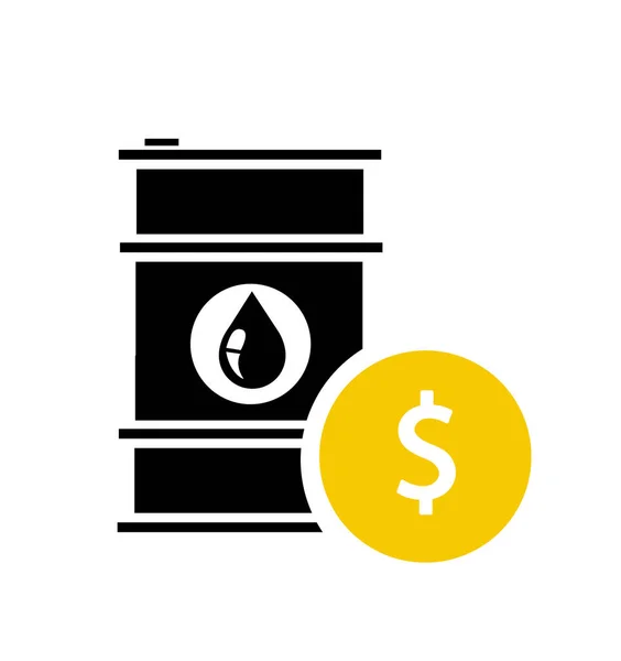 Barrel Oil Icon Flat — Stock Vector