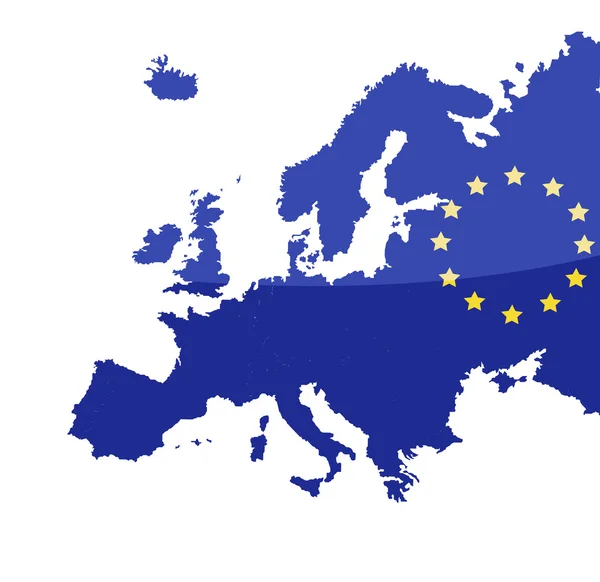 Kaart van de Europese Unie — Stockfoto