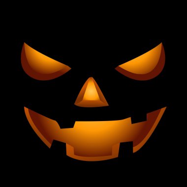 Cadılar Bayramı Balkabağı korkunç yüzü