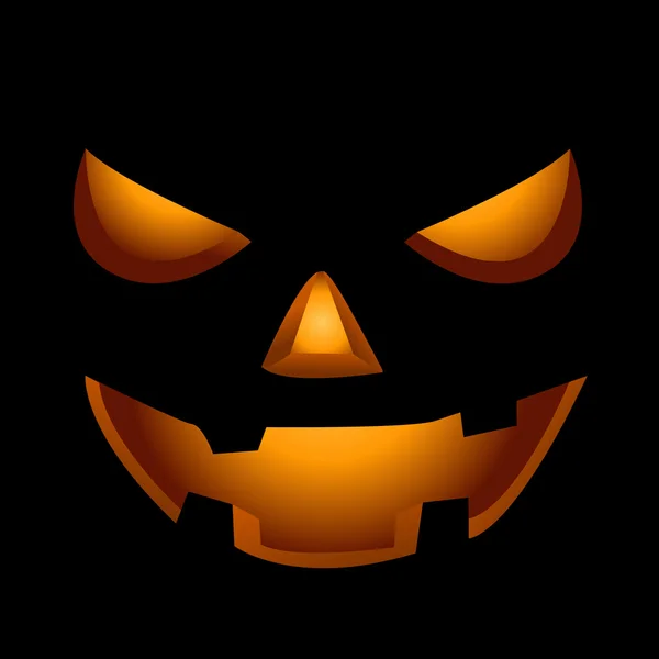 Cara assustadora de abóbora halloween — Fotografia de Stock