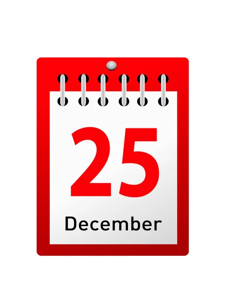 Kerstdag kalender — Stockvector