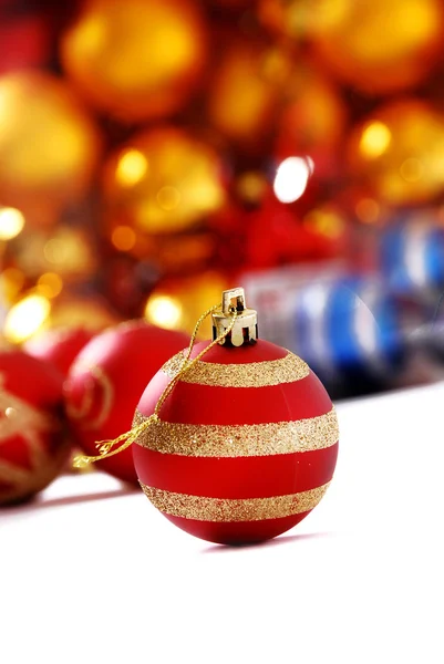 Christmas ball against light background — Stock Photo, Image