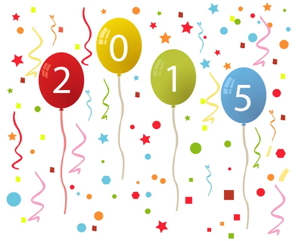 Feliz año nuevo 2015 Diseño de texto —  Fotos de Stock