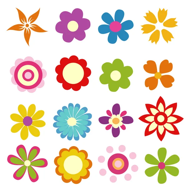 Flores de primavera colorido vector ilustración — Vector de stock