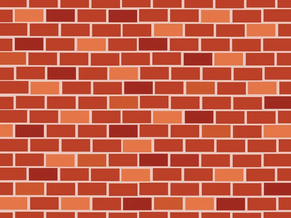 Red brick wall — Stock Vector
