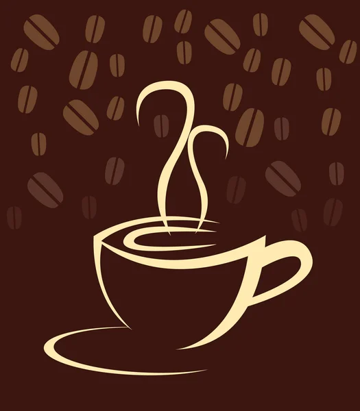 Taza de café — Vector de stock