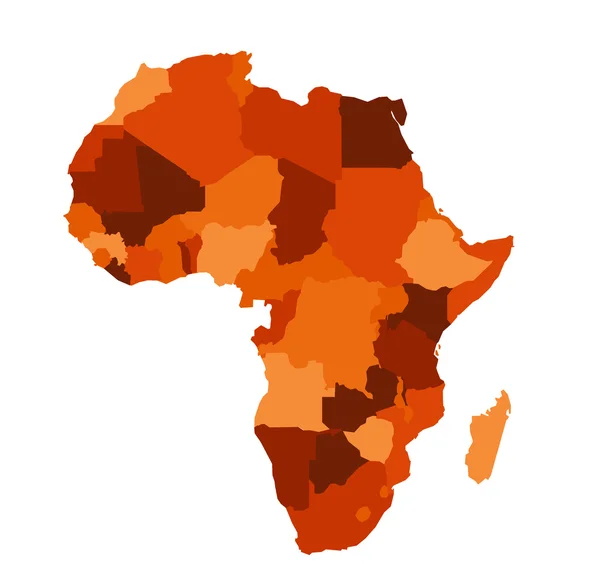 Afrika Kaart — Stockvector