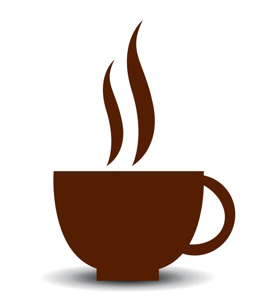 Icono vectorial de taza de café — Vector de stock