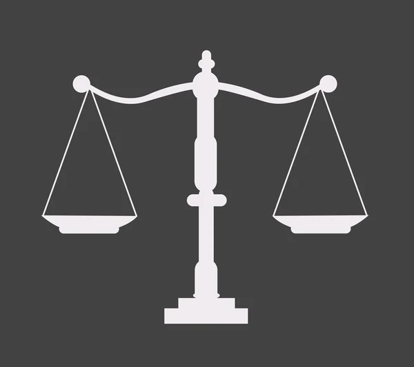 Justice scale icon — Stock Vector