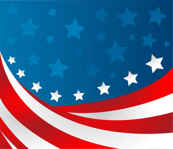 USA flag in style vector — Stock Vector