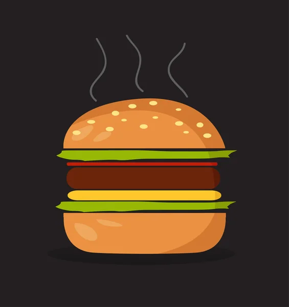 Símbolo de hambúrguer — Vetor de Stock