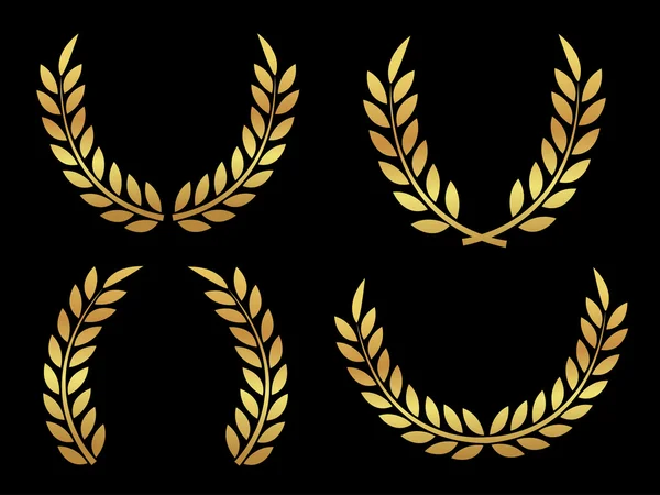 Gold award laurels — Διανυσματικό Αρχείο