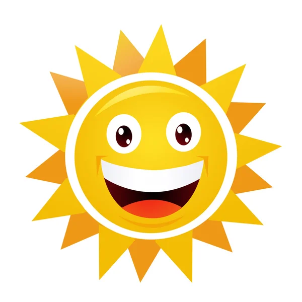 笑っている太陽 — ストックベクタ