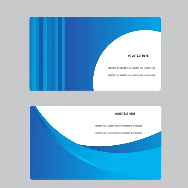 Business Card Set. Vector illustration. — Stock Vector