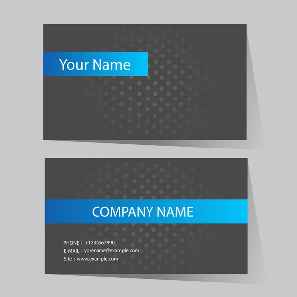 Business Card Set. Vector illustration. — Stock Vector