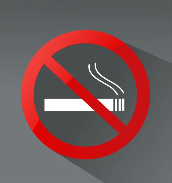 No hay señal de fumar — Vector de stock