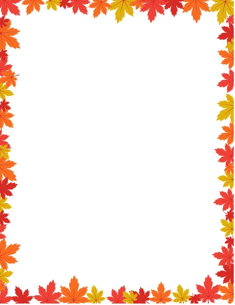 Autumn border design vector illustration — Stock Vector