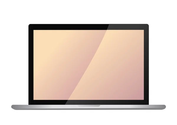 Вектор сучасний екран ноутбука — стоковий вектор