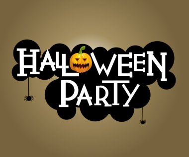 Cadılar Bayramı partisi metin tasarım