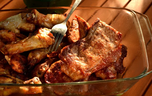 Šťavnatý steak střední vzácné hovězí — Stock fotografie