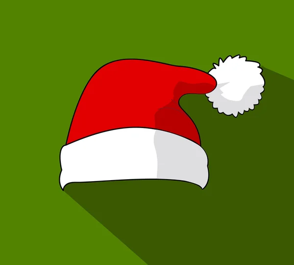 Cappello di Babbo Natale, vettore — Vettoriale Stock