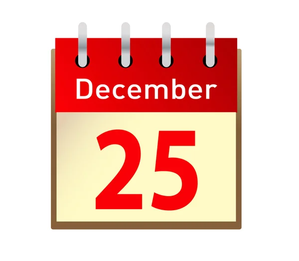 Calendario del día de Navidad — Vector de stock