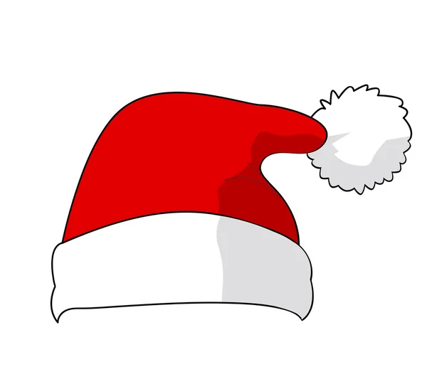 Santa Claus hat, vector — Stock Vector