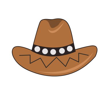 kovboy şapkası vektör