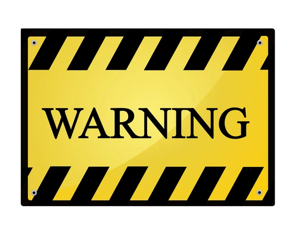 Warning sign vector — Stock Vector