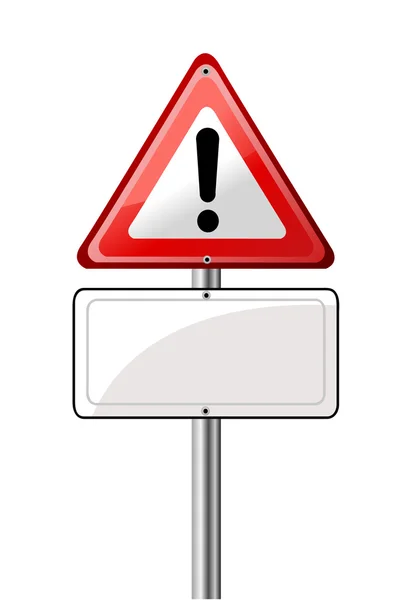 Panneau routier d'exclamation — Image vectorielle