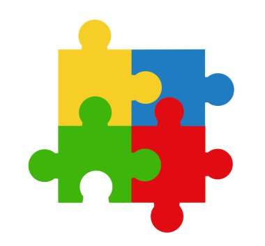 vektör çizim puzzle 