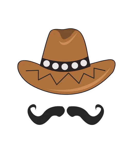 Cowboy kalap vektor — Stock Vector