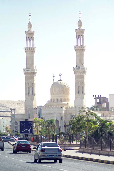 2019 Egypt Hurghada Mešita Oblasti Daharů Islámská Architektura — Stock fotografie